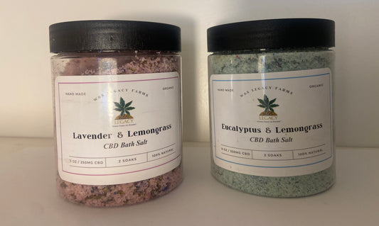 Organic CBD Bath Salt Soak - 8oz.